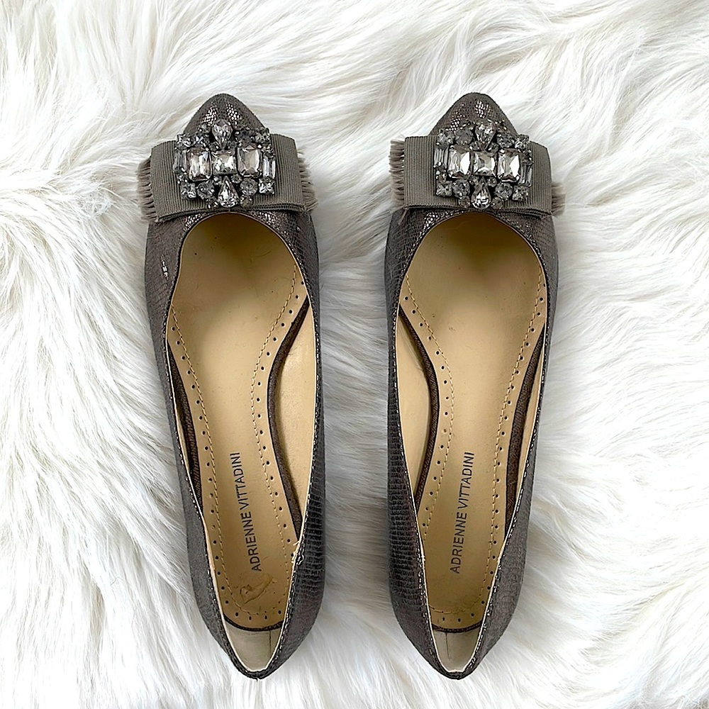 Adrienne Vittadini Embellished Flats size 6